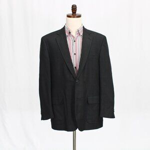 Kenneth Roberts 44R Brown Check 2-Button Sport Coat Blazer Jacket P280
